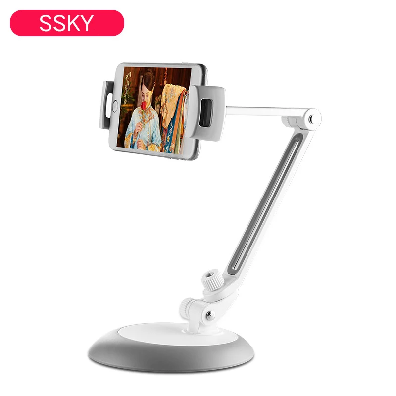 

New Universal Plastic Phone Holder Bracket Foldable Desktop Bracket 360 Degree Rotation Mobile Adjustable Tablet Phone Stand
