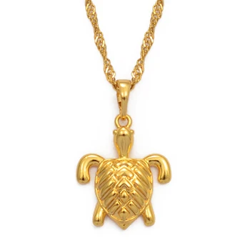 

Anniyo Small Tortoise Pendant Necklaces for Women Girls Gold Color Jewelry Turtle Chain Necklace Gifts #068404