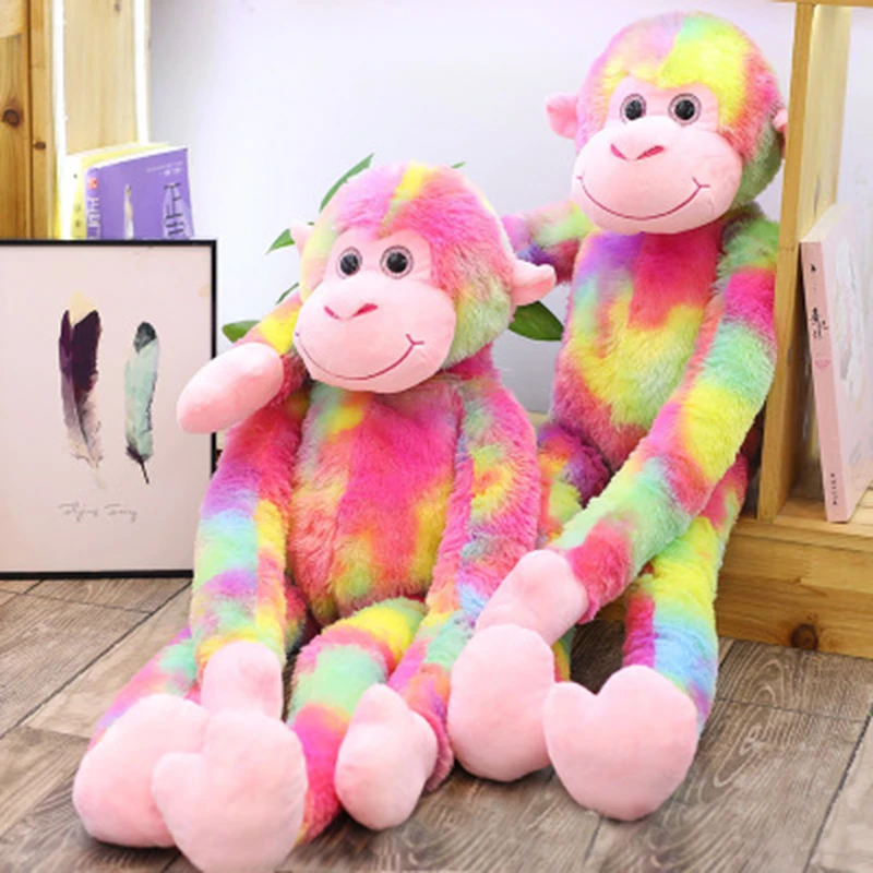 Dessin Anime Long Bras Singe Suspendu Singe Couche Singe Orang Outan Poupee En Peluche Petit Singe Poupee Donner Enfant Cadeaux D Anniversaire Jm139 Aliexpress