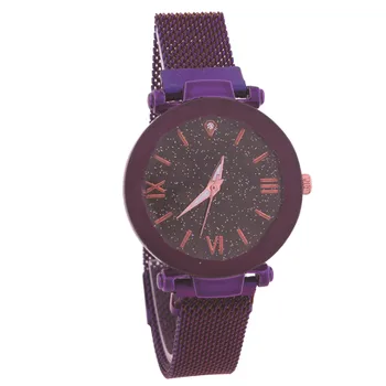 

Reloj Mujer Women Watches Frosted Stylish Starry Sky Quartz Wrist Watch Simple Casual Mesh Strap Bracelet Watches Zegarek Damski