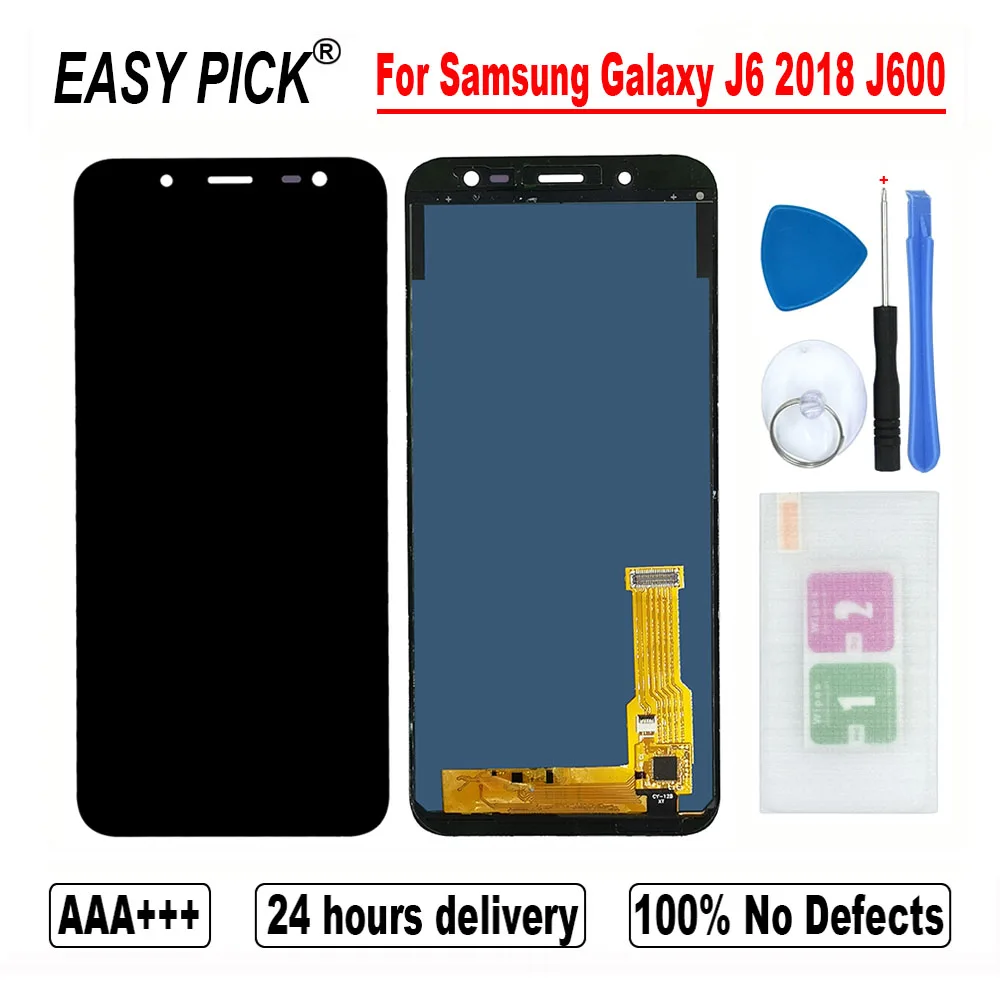 ЖК дисплей с сенсорным экраном и дигитайзером в сборе для Samsung Galaxy J6 2018 J600 J600F/DS J600FN