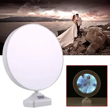 

Luminous Glowing Mirror Magical LED Lamp Photo Frame DC 5V Multifunction Home Decoration Electronic Cosmetic Mirror USB Charge