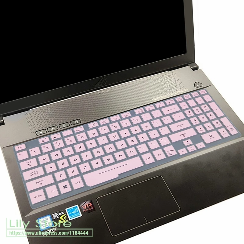 pink Для ASUS ROG Hero III Scar III Strix G731GW G731GT G731GU G731 GW GT GU 17,3 дюймов игровой ноутбук силиконовый чехол для клавиатуры - Цвет: pink