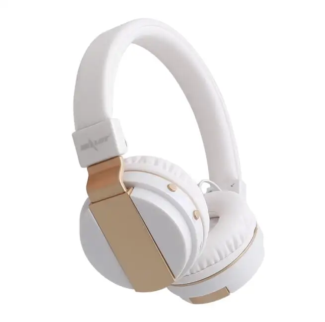 B17 Bluetooth шумоподавление наушники супер бас беспроводная стерео гарнитура с микрофоном наушники, fm-радио, слот для карт TF - Цвет: Белый