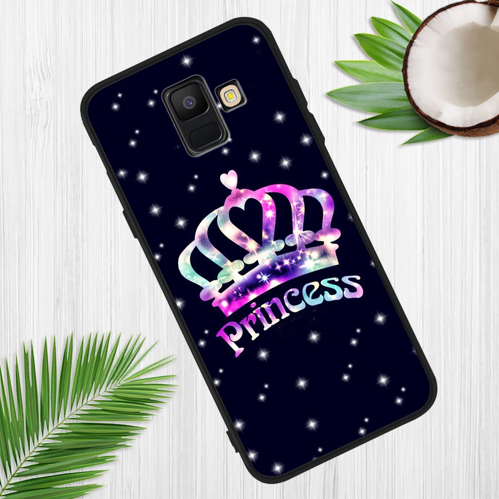 «King», «queen» класса люкс для samsung Galaxy A9 A8 A7 A6 A5 A3 J3 J4 J5 J6 J8 плюс M30 A40S A10 A20E чехол для телефона etui для пар - Цвет: H0761