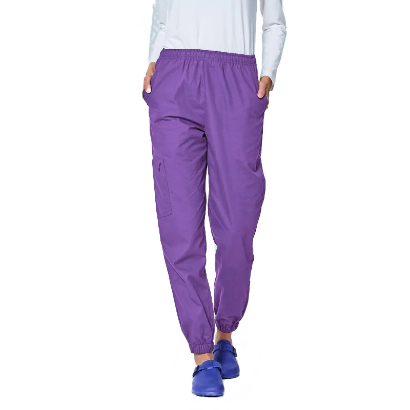 Scrub Pant Фиолетовая медицинская одежда для кормящих униформы наборы скрабов сплошной цвет медицинская одежда больничный стоматологический Спецодежда хирургические костюмы - Цвет: Scrub Pant
