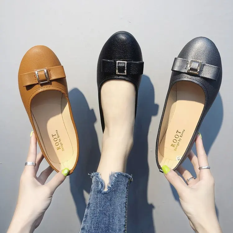 

Shoes Women's 2019 Summer Ladies' Shoes Versatile Students Fairy Scoop Shoes Network Red Flat Top Shoes Summer New Style Moccosi