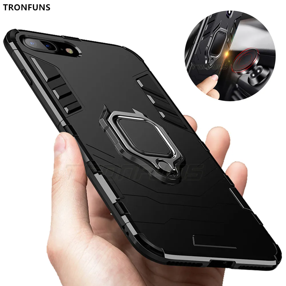 Противоударный бронированный чехол для iPhone 6 6S 7 8 Plus XS X 5 зеркальный телефона Xs Max XR