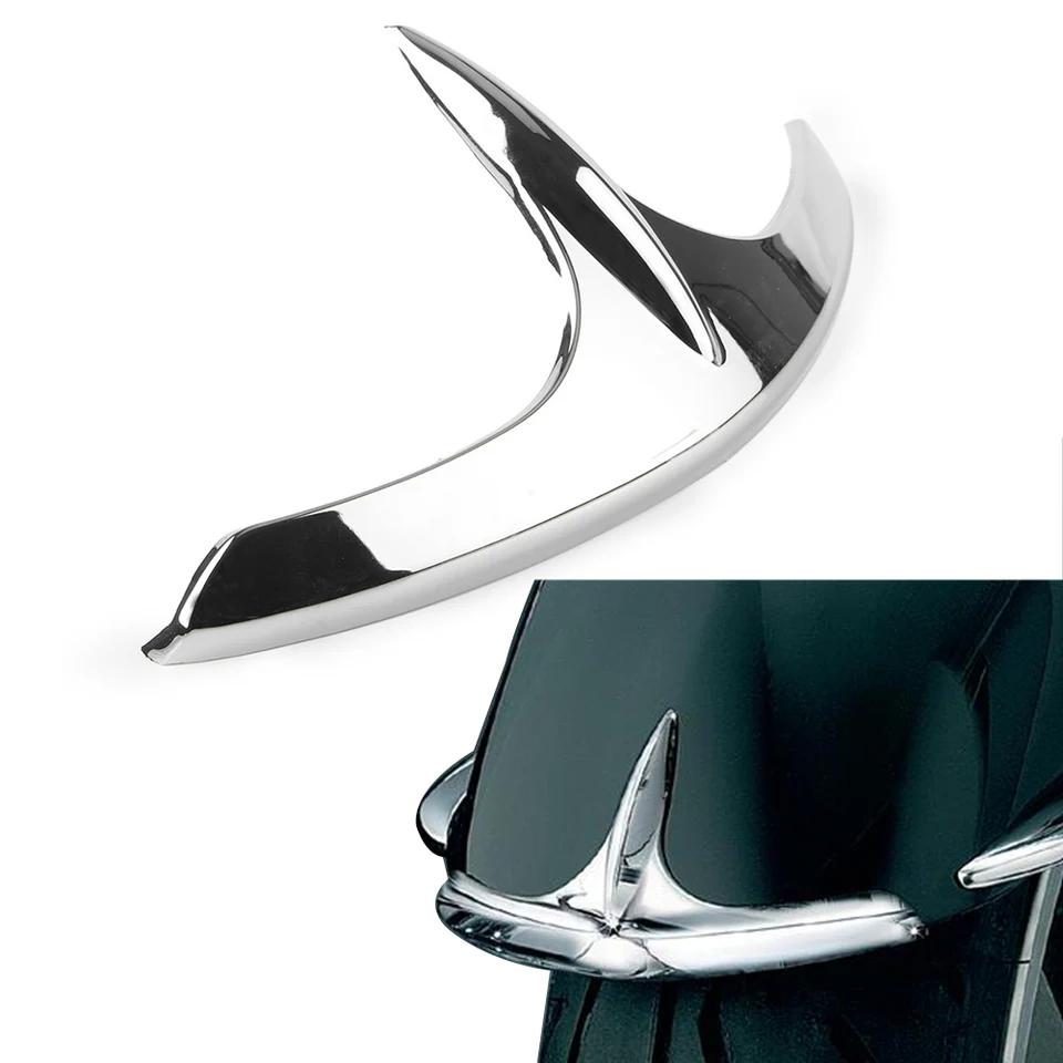 Chrome Front Fender Covers For Honda Goldwing GL1800 (2001-2017) - ABS Plastic
