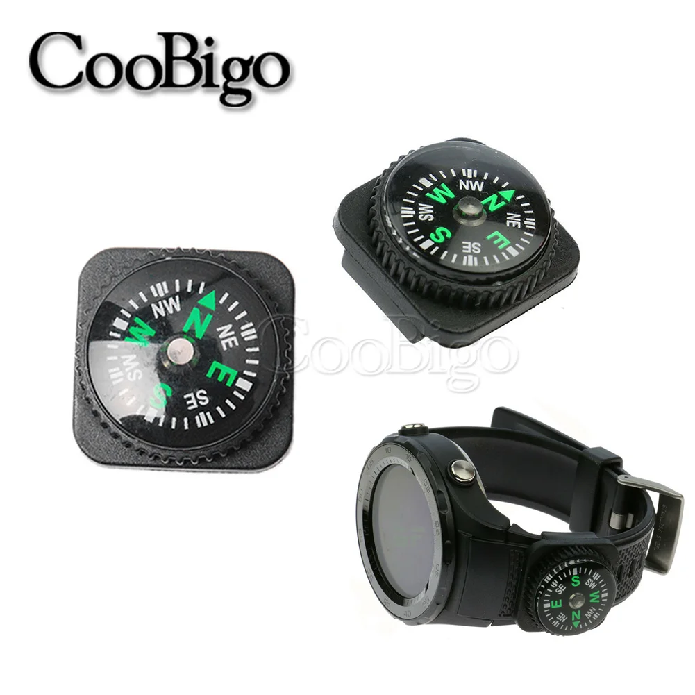 Mini Compass Portable North Navigation Button for Paracord Bracelet Bag Strap Watch Accessories Survival Outdoor Hiking Kit 1pc waterproof compass mini compass navigation compass portable compass survival compass