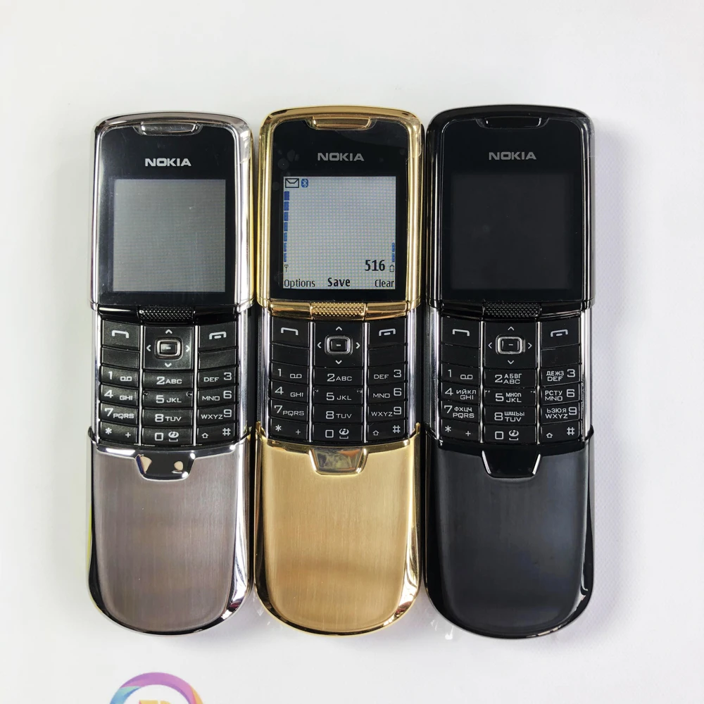 Восстановленный Мобильный телефон Nokia 8800 Classic 2G GSM разблокированный 2 МП русская