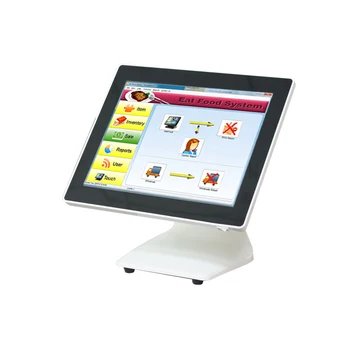 شراءسعر المصنع نظام POS لتجار التجزئة 15 بوصة بالسعة شاشة تعمل باللمس ماكينة تسجيل المدفوعات النقدية لشريط OEM ODM بدون مروحة