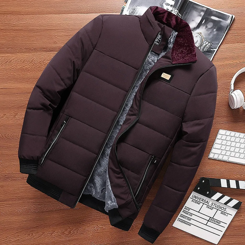 JAYCOSIN Мужская куртка, Chaqueta Hombre, Осень-зима, теплая, длинный рукав, толстая куртка, пальто, хлопок, мужская куртка, Casaco Masculino, 19AUG8