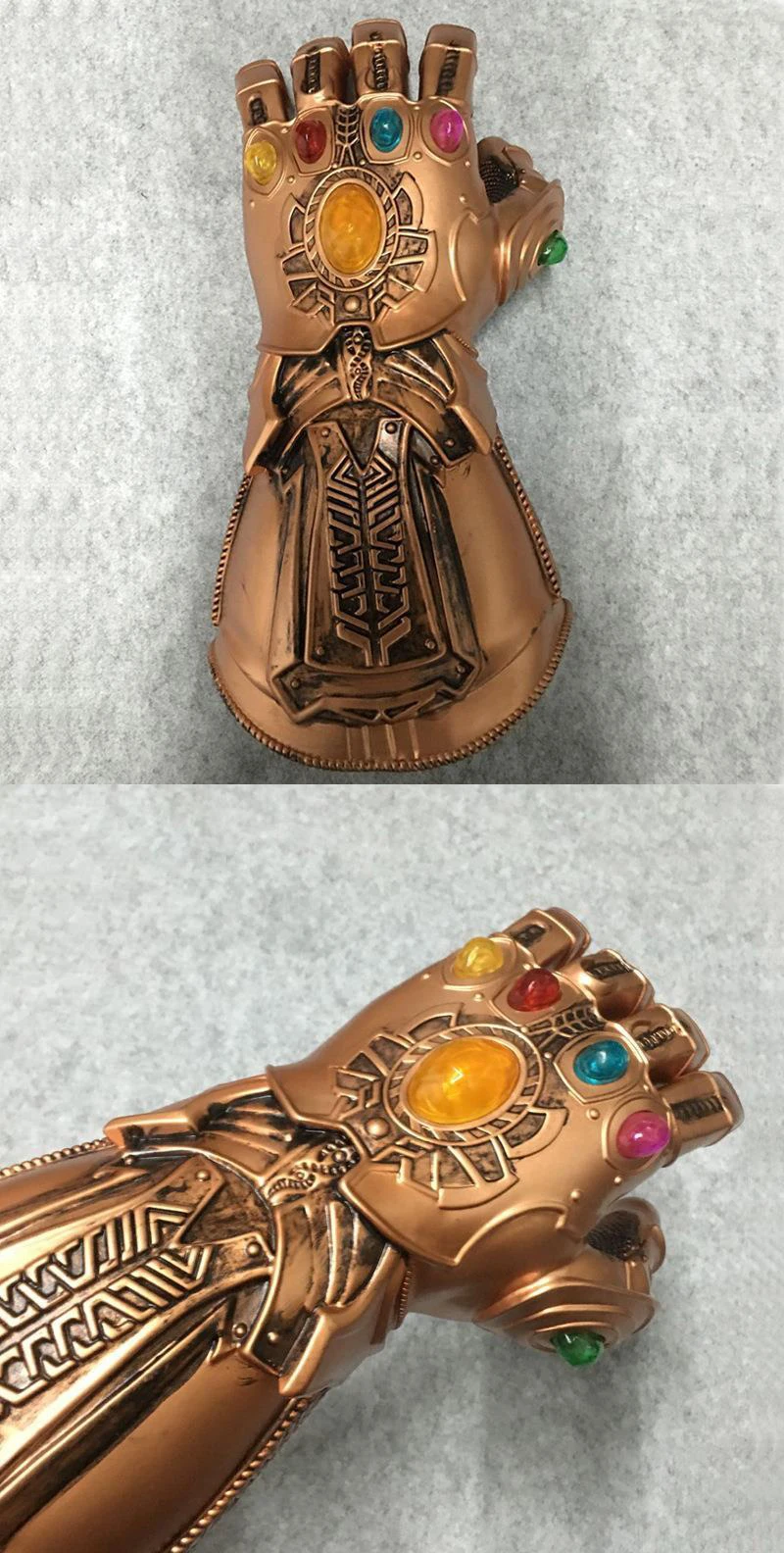 Мстители 4 эндигра танос Led Infinity Gauntlet Косплей костюмы Бесконечность война Led перчатка с крагами дети размер подарок на Хэллоуин