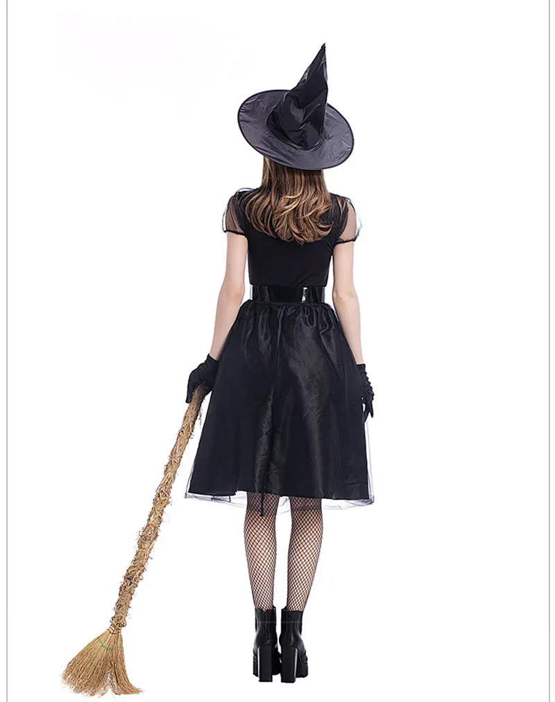 Ataullah черное платье ведьмочки, маскарадная мантия на Хэллоуин Косплэй костюм темно Ангел карнавал вечерние призрак вампира для ночного клуба Сетчатое платье DW005
