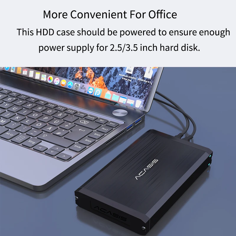Acasis HDD чехол 3,5 2,5 SATA для USB 3,0 жесткий диск Внешний корпус SSD HDD чехол для диска корпус для чтения 3,5 HDD Чехол