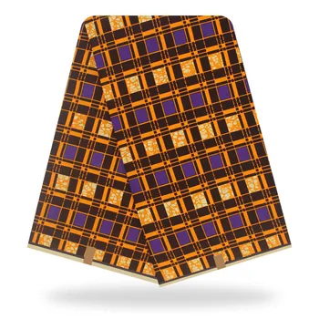 

Hot sale batik wax cloth nice African veritable block printed wax fabric for garment SWV569(6yards/lot)