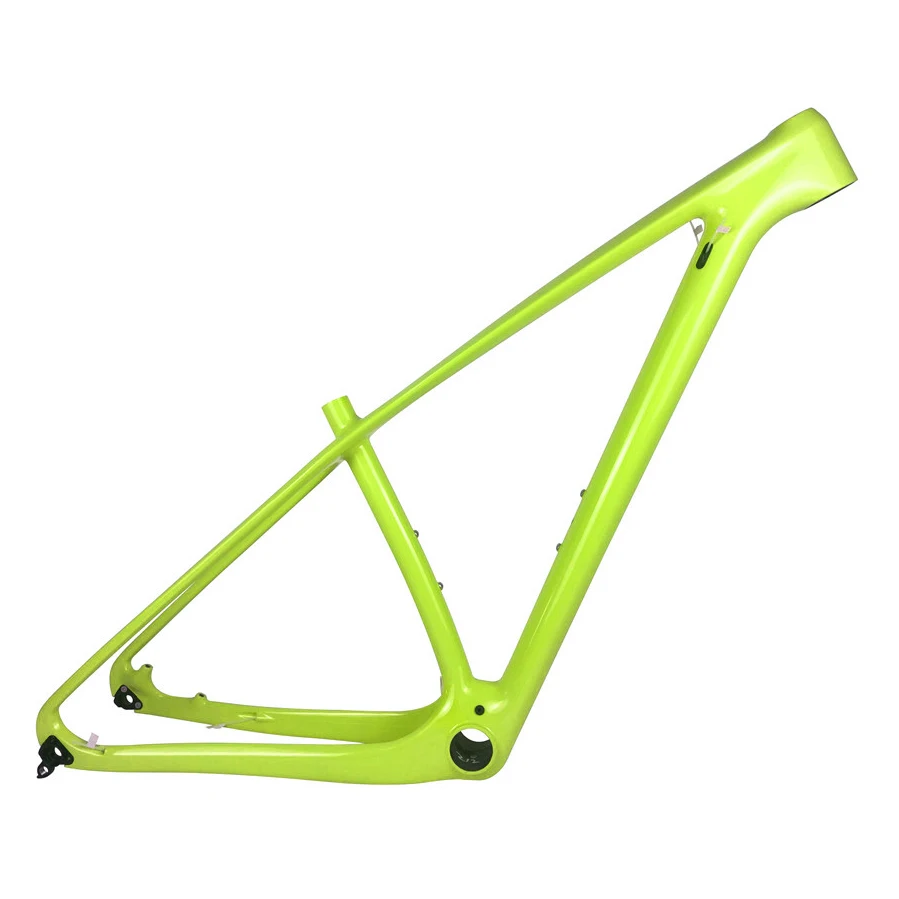 Spcycle T1000 карбоновая MTB рама 27,5 er 29er горный велосипед карбоновые рамы совместимы 142*12 мм через ось и 135*9 мм QR - Цвет: Light Yellow Glossy