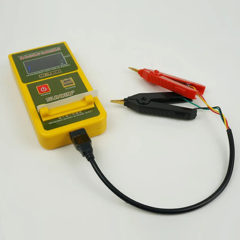 

SUNNKO T200 18650 lithium battery nickel sheet internal resistance tester resistance milliohmmeter resistance tester SUNNKO T200