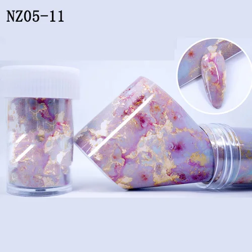 NZ05-11 1 шт, 4*100 см, Переводные слайды из фольги для ногтей, дизайн, мрамор/змея/леопард, наклейки из фольги для ногтей, Переводные Фольга для ногтей - Цвет: NZ05-11