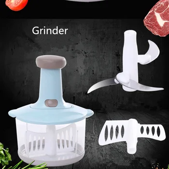 

Manual Vegetable Grinder Home Press Type Garlic Meat Fruit Cutter Egg Whisk Stirrer Kitchen Gadget Multifunction Food Processor