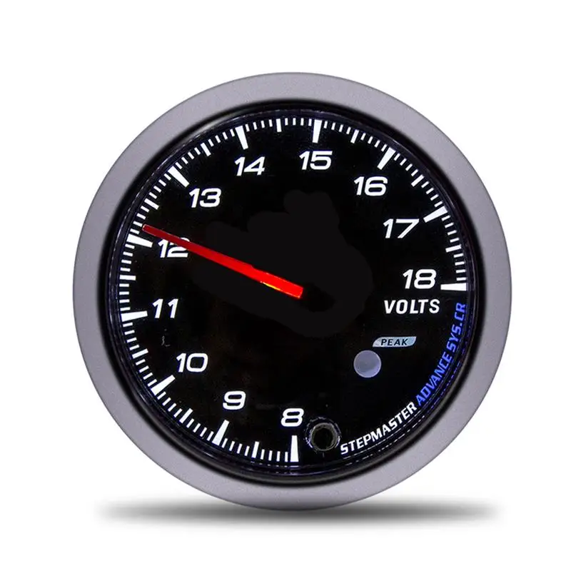 voltmeter Универсальный 60 мм Датчик температуры масла rpm метр Boost бар температура воды масло давление Тахометр вольт воздушный расход топлива вакуумные датчики - Цвет: voltmeter