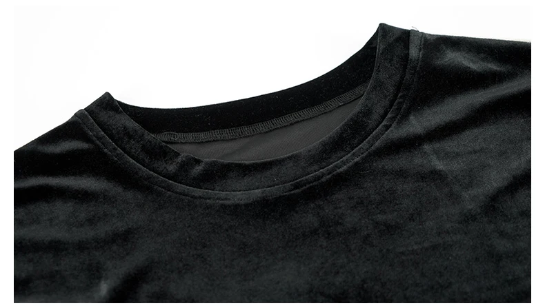 L~ 4XL 5XL полосатый зимний бархатный брючный костюм топы с длинными рукавами и брюки 2 шт. Женский комплект размера плюс велюровый наряд AOFULI A4144