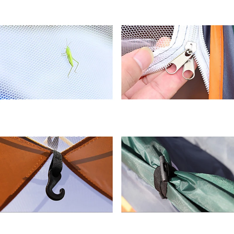Camping Tent Backpacking Tents Portable Waterproof Hiking Tent Anti-UV 2/3 Person Folding Automatic Pop-Up Open Sun Shade Ultra