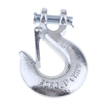 

5/16" Winch Hook with Clevis Safety Latch for Trailer ATV Boat Towing