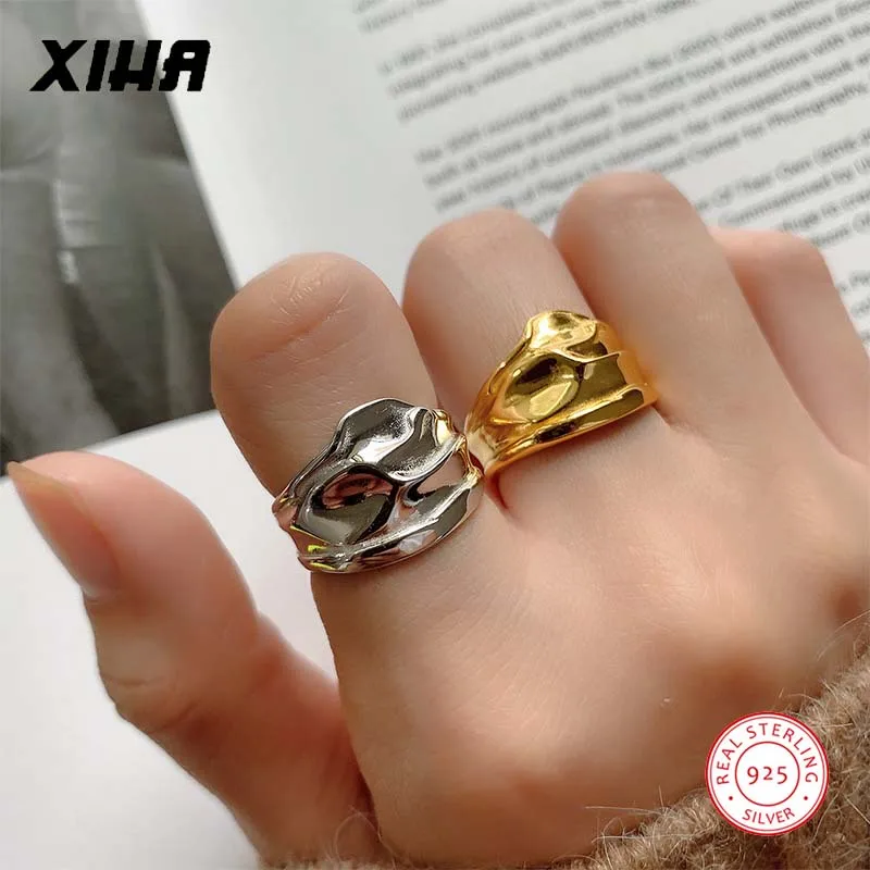 Кольцо женское из серебра 925 пробы нестандартное регулируемое | Украшения и