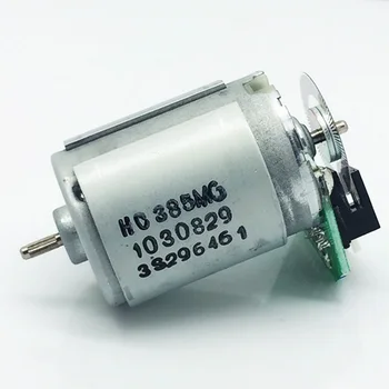 

JOHNSON 385 Motor DC6V 12V 6800RPM Micro Electric Speed Measure Code Disc Photoelectric Encoder AB Phase Pattern Shaft 6Pin Plug