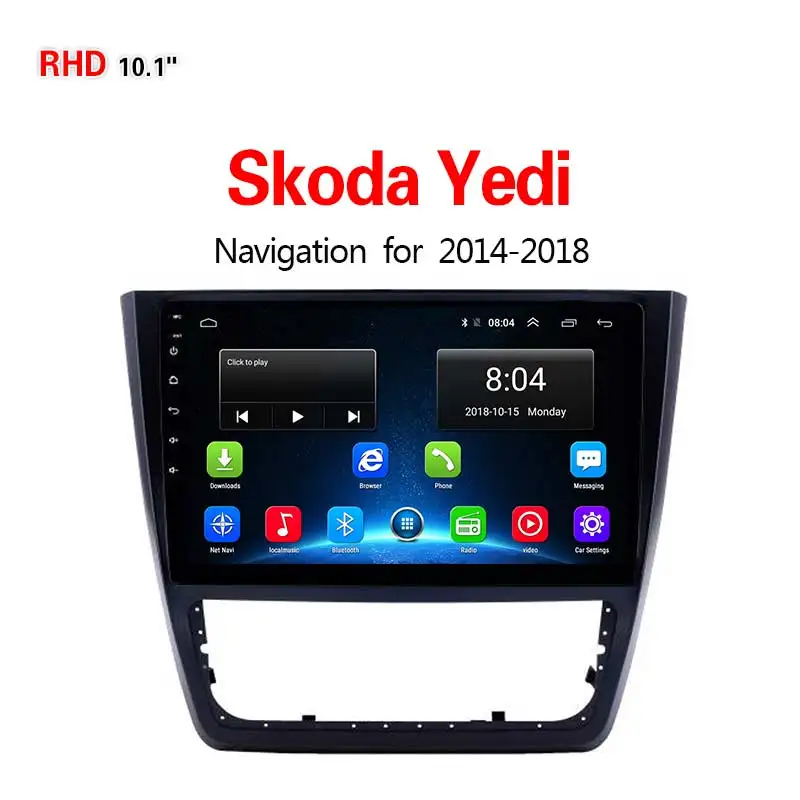 Lionet gps навигация для автомобиля Skoda Yedi- 10,1 дюймов RV1021Y - Размер экрана, дюймов: 4G1G16G