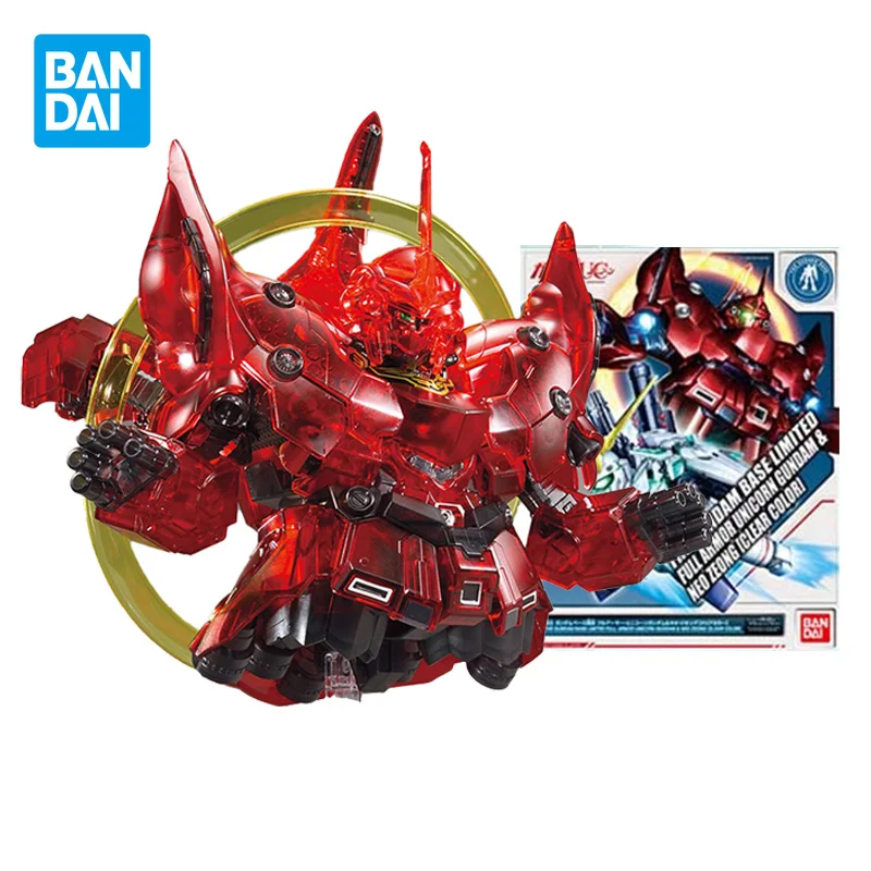 

Bandai Kids Assembly Toy Robot Model The Gundam Base Limited Anime SD BB Warrior Full Armor Unicorn Gundam Neo Zeong Clear Color