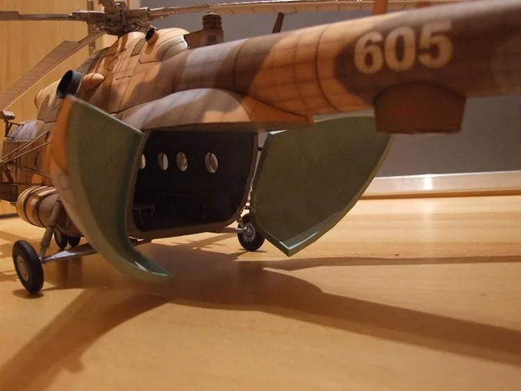 1:33 лак Mi-17 транспортный вертолет 3D Бумага модель ручной DIY Бумага работа подарок авиационные модели игрушки для детей 56x65 см
