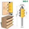 SHERUI 2PC 8mm Shank Triple Bead & Triple Flute Large Molding Router Bits Set Line knife Woodworking cutter ► Photo 3/6