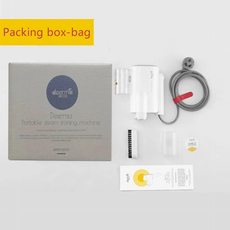 Xiaomi паровой утюг ручной отпариватель одежды, Delma Мини Путешествия Портативный электрический утюг для стерилизации морщин одежды 4 - Цвет: Packing box-bag