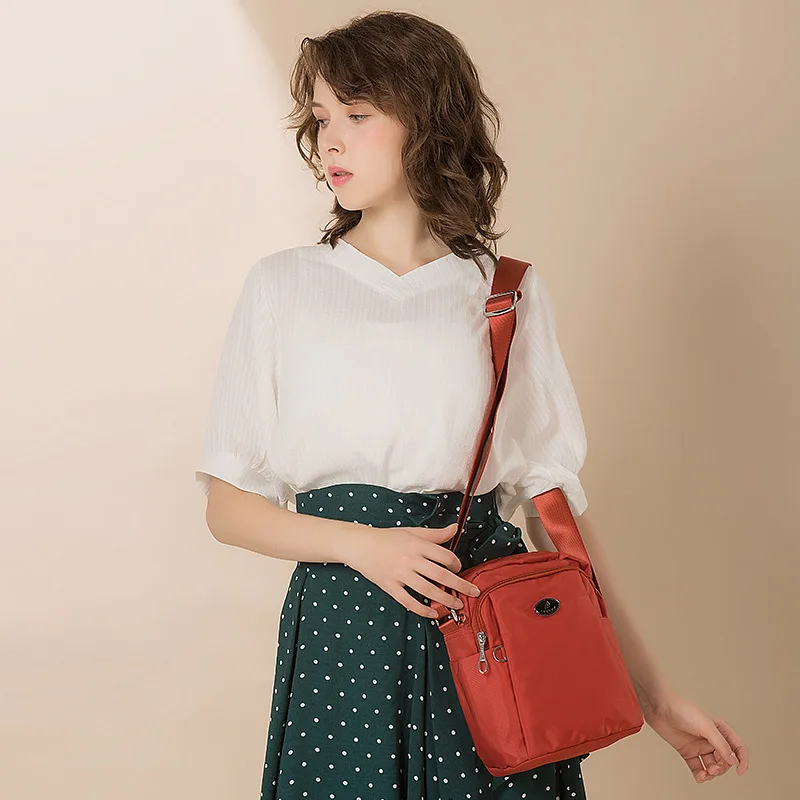 Fouvor Fashion Waterproof Shoulder Bag Nylon Oxford Small Bag For Women Simple Wild Canvas Casual Messenger Bag 2786-06
