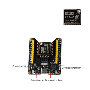

ESP8266 Burner+ESP-F1 Wireless Serial Wifi Module CP2102 Updated Downloader Test Board Flashing Firmware Download Tool