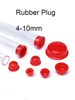 

20pcs Silicone Rubber Cap Plug Thread Protection Cover Hose Pipe Sleeve Blanking End Cap Inserts Sealing Hole Plug Red M4-M10