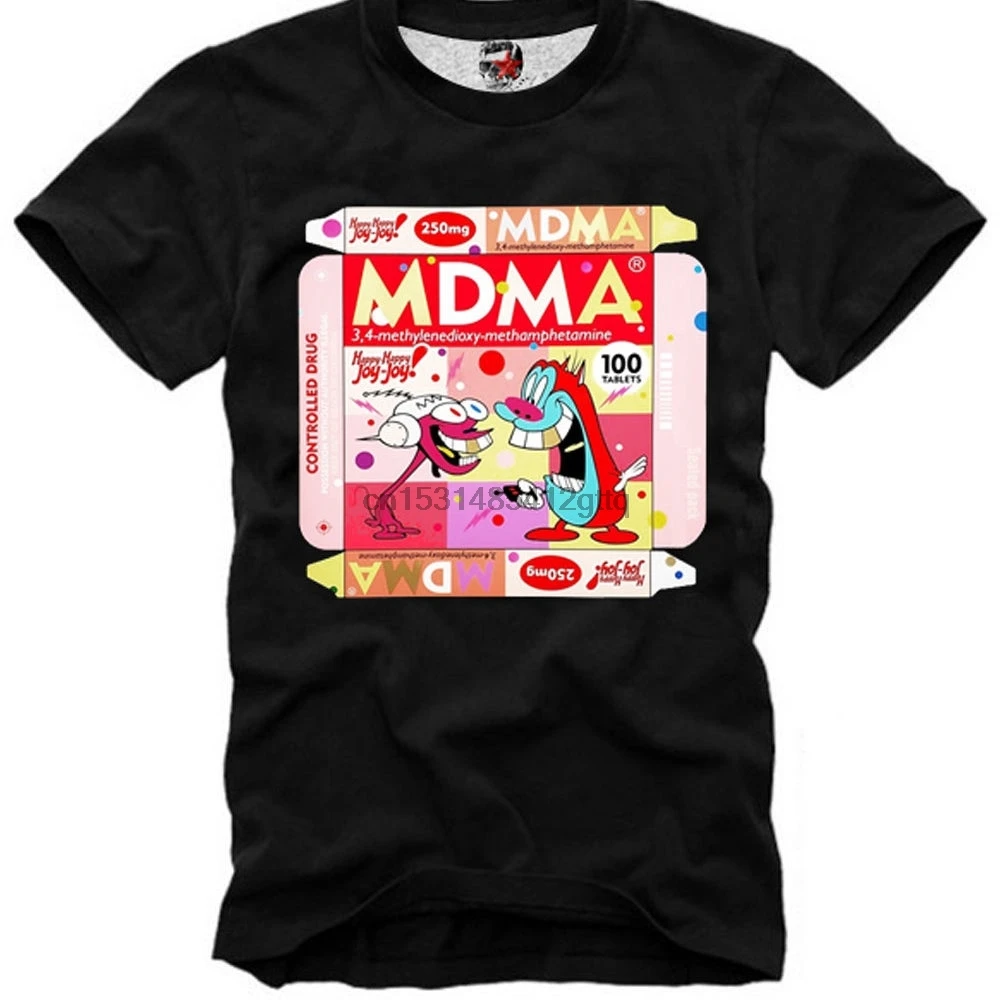 Топ MDMA MDA Rave Techno вечерние DJ Bio хлопковая Футболка 4987 | Мужская одежда