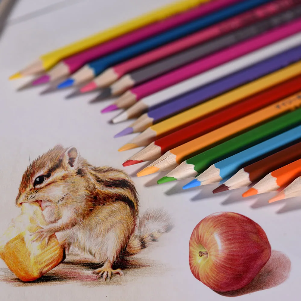 

72 Color Fine Art Drawing Oil Base Colored Pencils Set For Sketch School Oil Based Colored Pencils Set