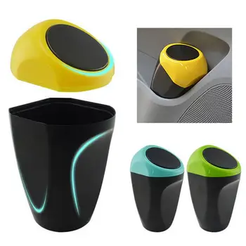 

Mini Car Automotive Garbage Can Holder Trash Waste Container Dustbin Storage Box
