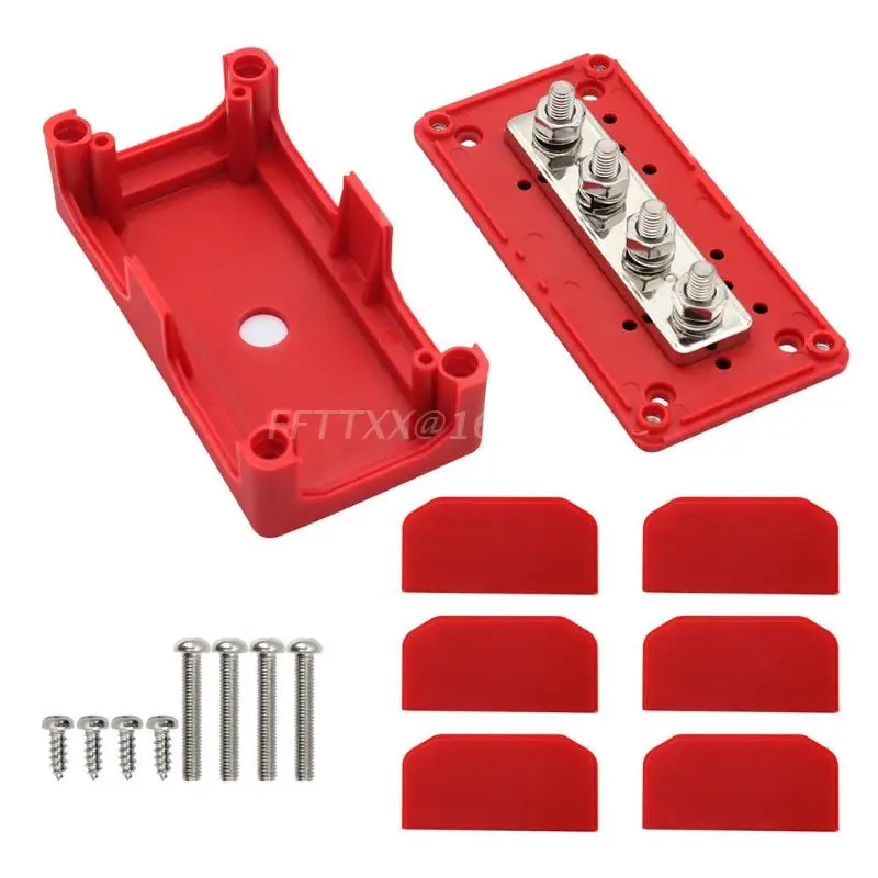 Bus Bar Box Board 300A High Current Busbar Automobiles Maximum Connection Amplifier Power Case Parts Accessories power distribution block