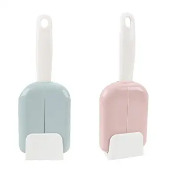 

2pcs Plastic Rice Spoon Holder Organizer Dustproof Cover with Rice Scoop Kitchen Tool (Random Color)