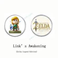 Nuevos Amiibo enlace despertar Amiibo moneda etiqueta de la leyenda de Zelda