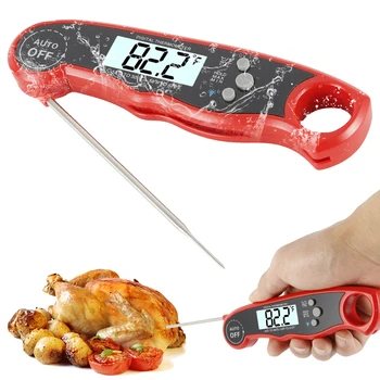 

Digital Barbecue Thermometer Meat Temperature Waterproof Instant Read Thermometer with Calibration Backlight Kitchen Tools