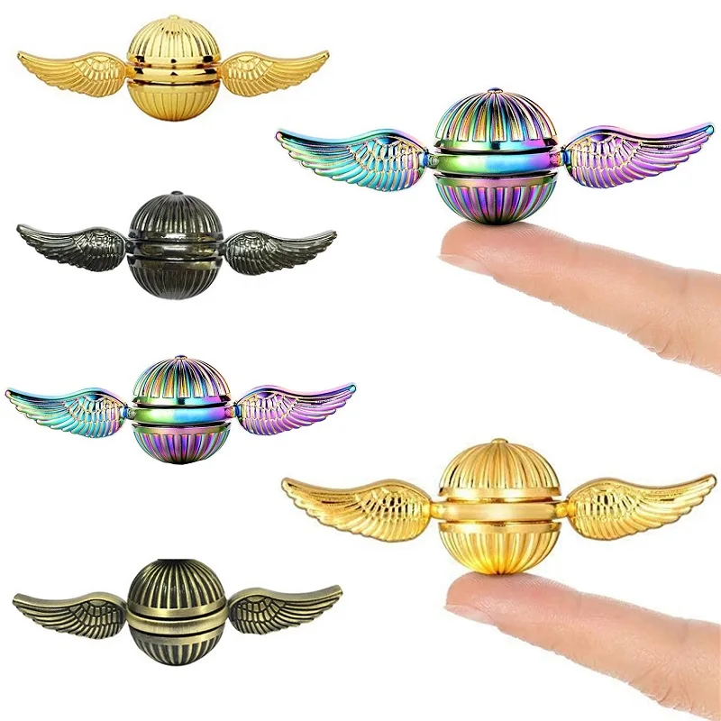 Harry Potter Golden Snitch Fidget Spinner Metal Quidditch Ball Smooth Spin!