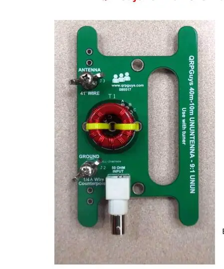 

Portable 9:1 Balun Maximum Power 10W Use with Tuner with BNC Interface Interface and Long Cable for SDR