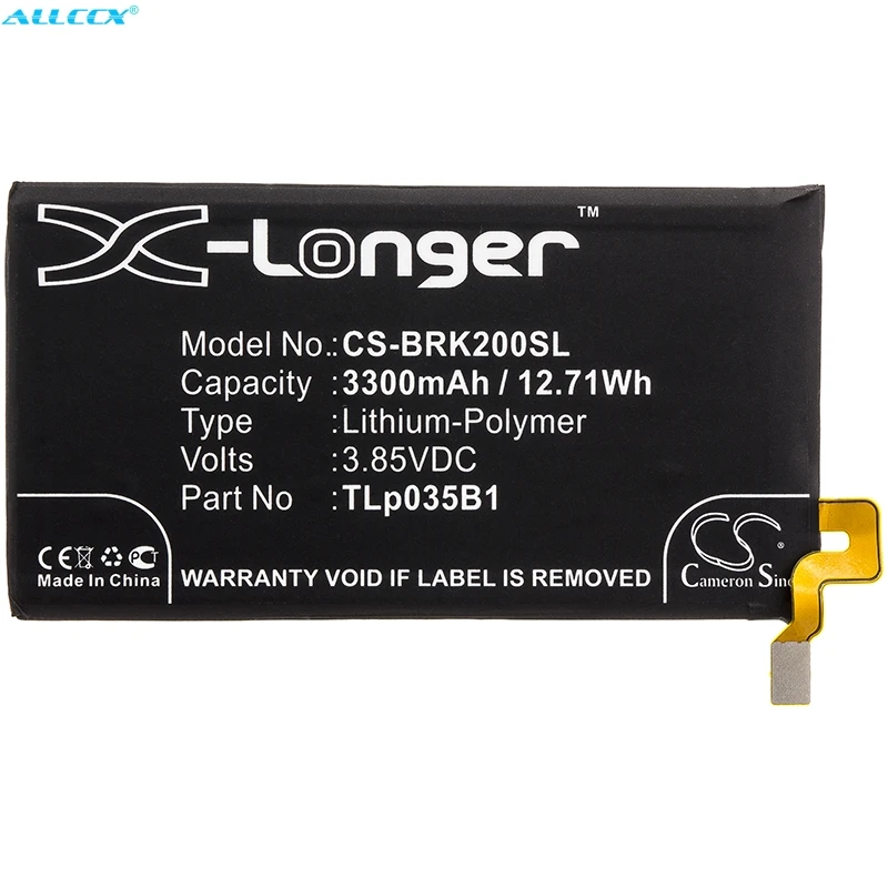 Cameron Sino 3300 мАч аккумулятор TLp035B1 для BlackBerry BBF100 1 2 4 6 8 9 KEY2 LE|Аккумуляторы мобильных