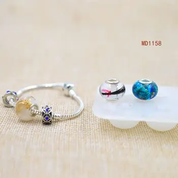 

Big Hole Bead Silicone Mold Fit For Add-a-Bead Bracelet DIY Resin Jewelry Making Y4QB